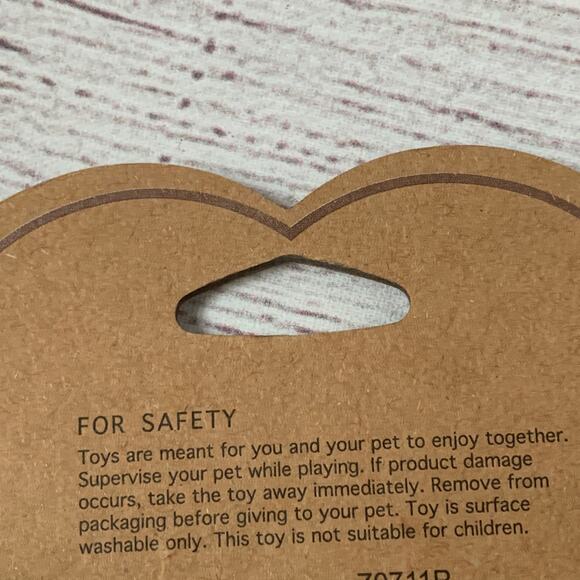 Pally Paws Pink Heart Shaped Strawberry Plush Dog Toy with Embroidered Hearts - Picture 12 of 12